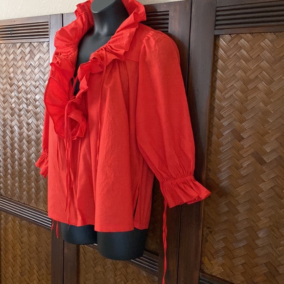 STAR OF INDIA - Vintage Red Pirate Shirt Small - Picture 2 of 12